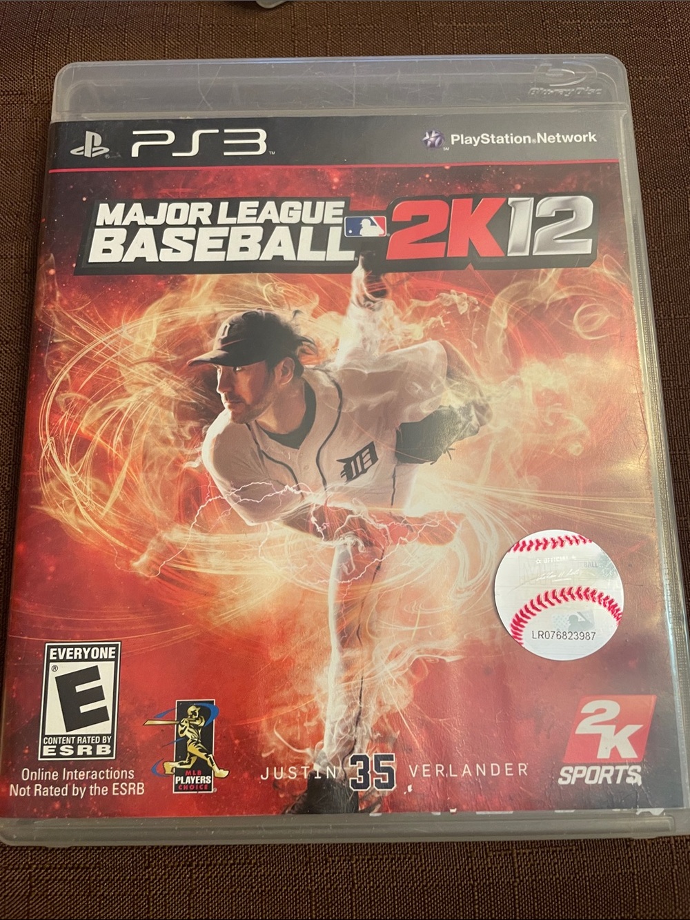MLB 2K12 PS3 Video Game - Red and White Cover